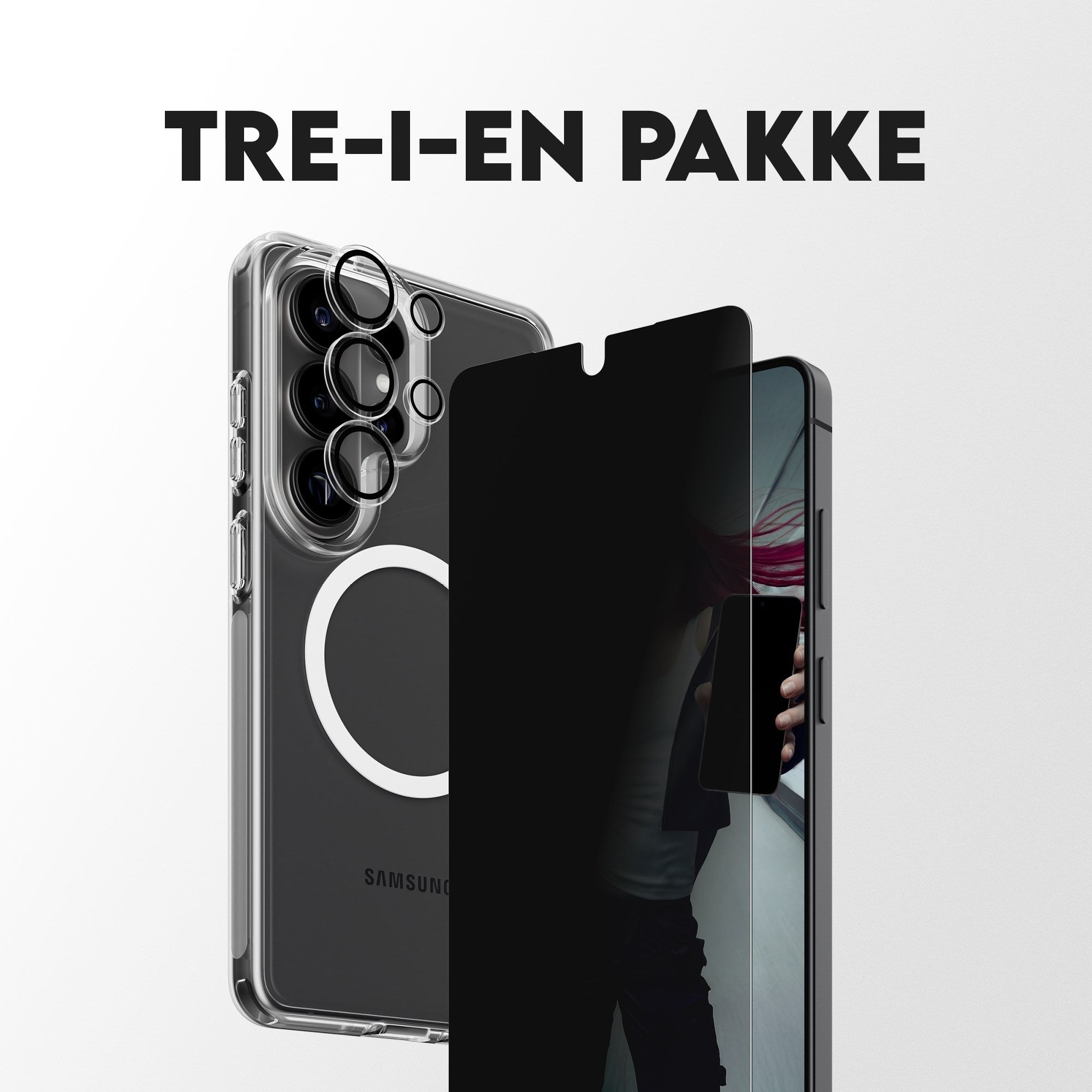 PanzerGlass® | CARE™ by PanzerGlass® Privacy 3-in-1 Pakke Samsung Galaxy S26 Ultra